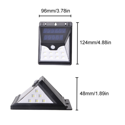 Υπέρυθρων 22 οδηγήσεων Leds ηλιακών τροφοδοτημένος αισθητήρας κινήσεων τοίχων ελαφρύς IP65 180°