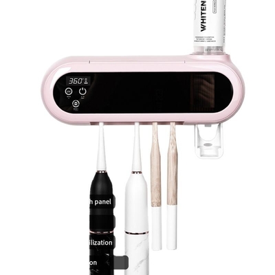2600mAh UV τοποθετημένος τοίχος Sanitizer κατόχων οδοντοβουρτσών επανακαταλογηστέος ηλιακός κάτοχος οδοντοβουρτσών