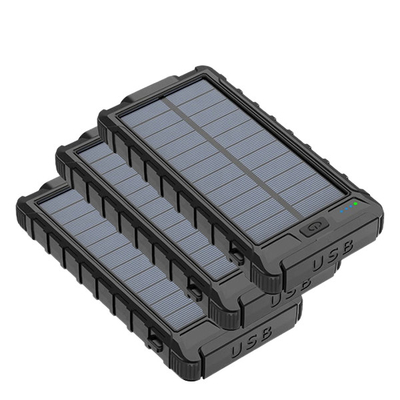 Ελαφριά τράπεζα 10000mAh δύναμης τηλεφωνικών ηλιακή φορτιστών των αδιάβροχων οδηγήσεων