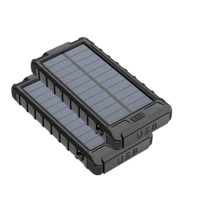 Υπαίθρια 10000mAh ηλιακού πλαισίου φορτιστών υποστήριξη δαπανών τράπεζας 280g γρήγορη