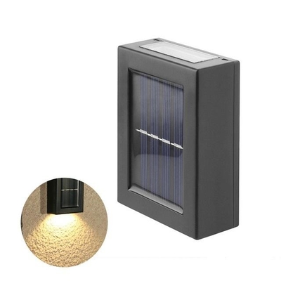 2/6LED πάνω-κάτω των ηλιακών την τροφοδοτημένη οδηγήσεων τοίχων ελαφριά σκαλοπατιών διακόσμηση κήπων διαδρόμων υπαίθρια