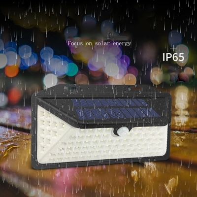3 ασύρματα ηλιακά τροφοδοτημένα φω'τα IP65 3500K αντίληψης κινήσεων τρόπων