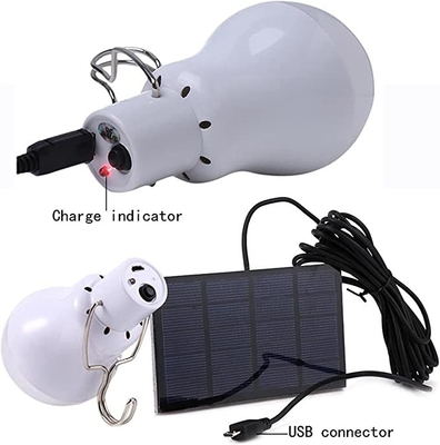 Φορητός ηλιακός βολβός USB επανακαταλογηστέο 3W 4000 έκτακτης ανάγκης φωτεινό δροσερό άσπρο χρώμα