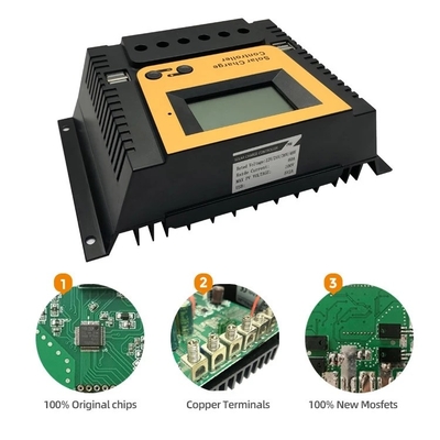 Ηλιακός ρυθμιστής 10A 20A 30A 40A 12V 24V 36V 48V ελέγχου επιτροπής δαπανών PWM