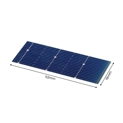 Monocrystalline σύστημα φορτιστών ηλιακού πλαισίου 52*19mm 0.5V 0.24W για φωτοβολταϊκό φορητό